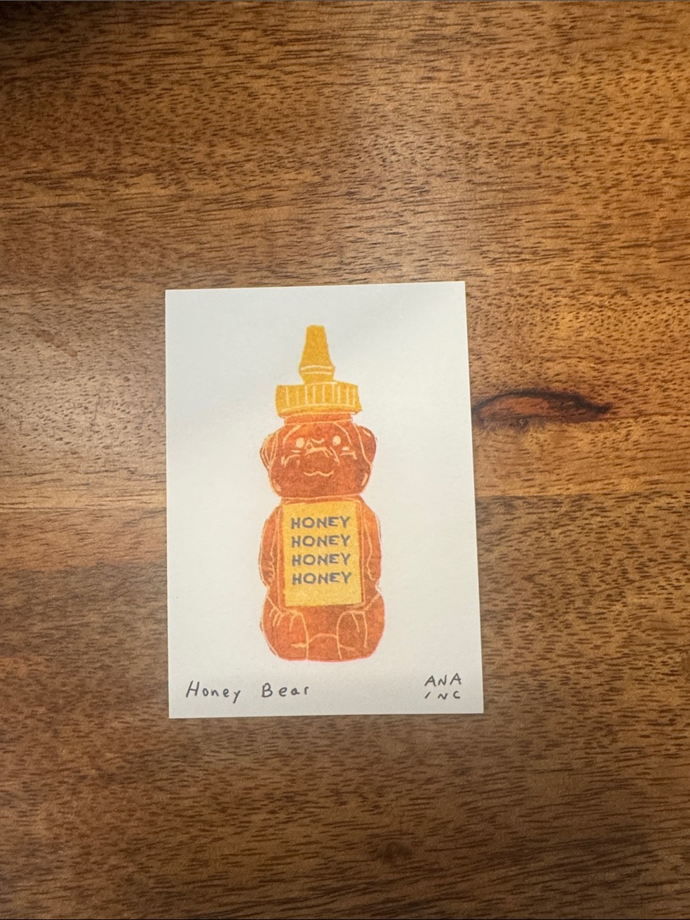 Inciardi - Honey Bear - Mini Print -